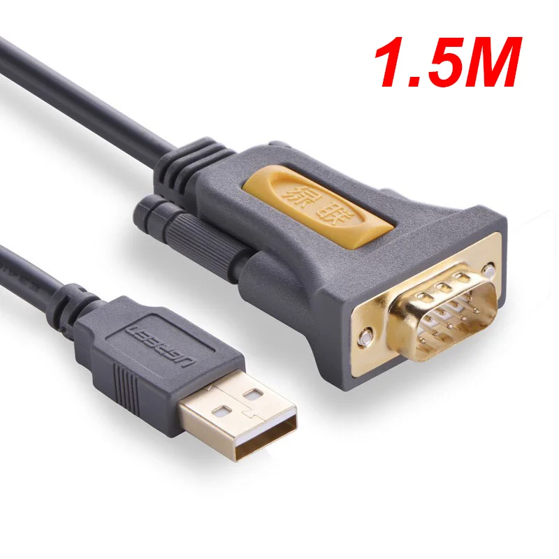 Dây chuyển đổi có chipset USB sang cổng COM RS-232 dài 1.5M Ugreen (20211)
