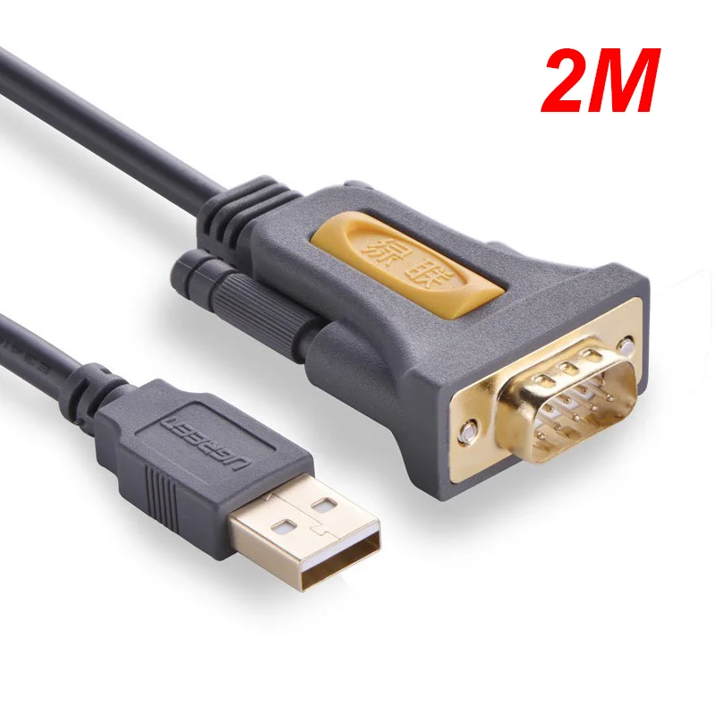 Dây chuyển đổi có chipset USB sang cổng COM RS-232 dài 2M Ugreen (20222)