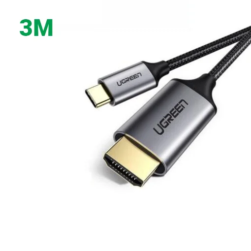 Dây chuyển đổi có chipset USB Type-C sang HDMI dài 3M Ugreen (50766)