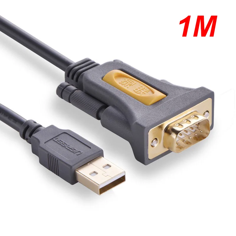 Dây chuyển đổi USB 2.0 sang COM RS-232 có chipset dài 1M Ugreen (20210)