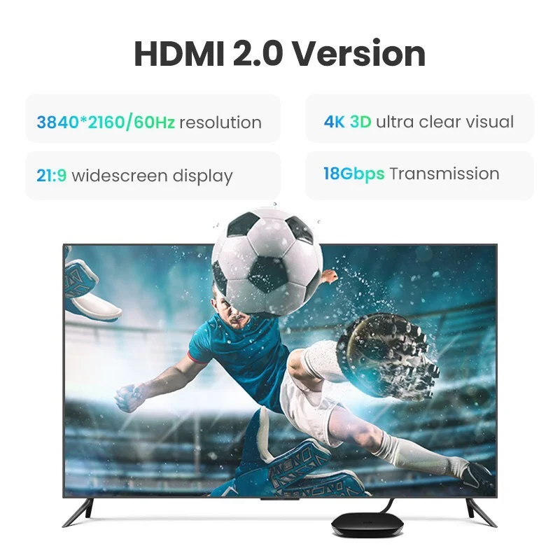 Dây HDMI HD104 2.0 4K@60Hz thuần đồng 19+1 dài 0.5M Ugreen 30115 — ảnh 4
