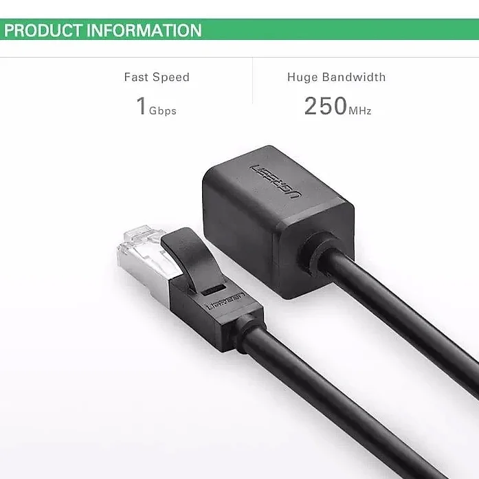 Dây mạng CAT6 UTP nối dài 1M Ugreen (11279)