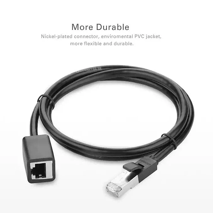 Dây mạng CAT6 UTP, màu đen, nối dài 5M Ugreen (11283) — ảnh 4