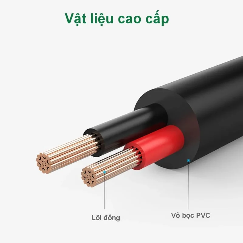 Dây nguồn 1 chiều USB 2.0 sang đầu cái 3.5mm Ugreen (10376)