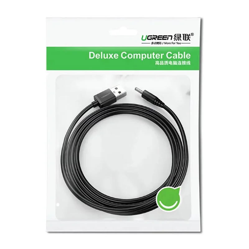 Dây nguồn 1 chiều USB 2.0 sang đầu cái 3.5mm Ugreen (10376)