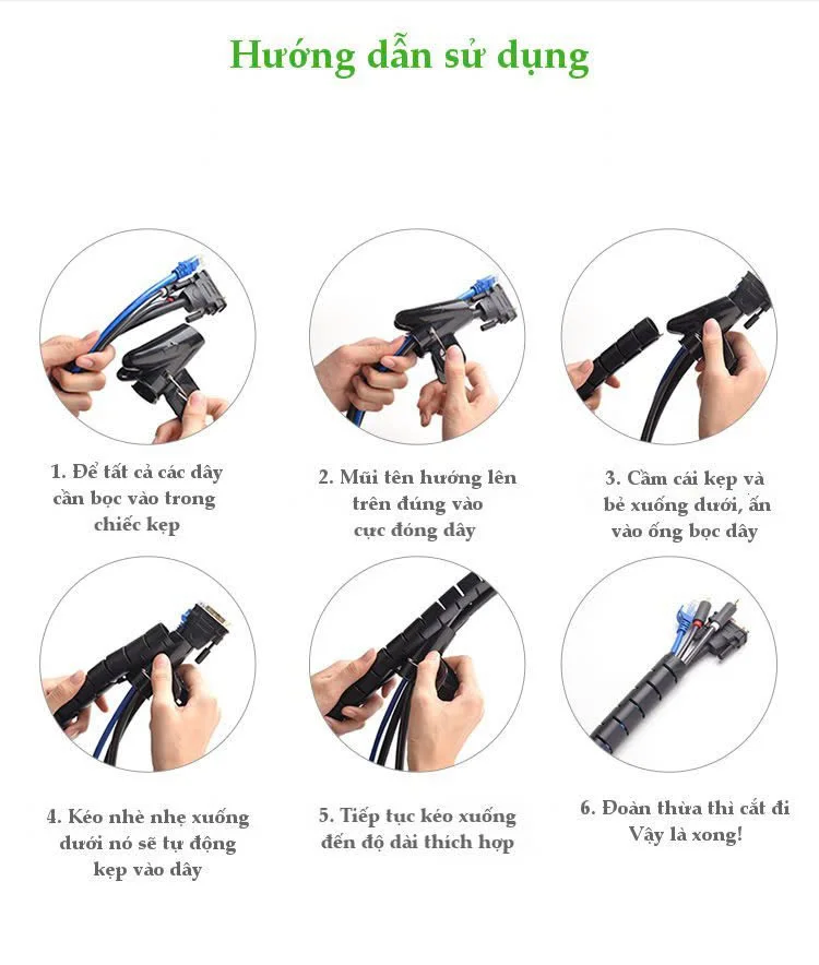 Dây ống xoắn bảo vệ dây cáp chống rối dài 3m UGREEN LP121 30819
