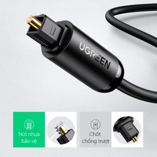 Dây quang âm thanh Toslink, dài 1M Ugreen (70890) — ảnh 4