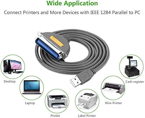 Dây USB 2.0 sang IEEE1284 Parallel Printer CR124, dài 1M Ugreen (30226) — ảnh 9