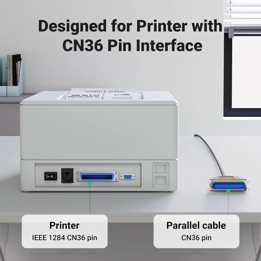 Dây USB 2.0 sang IEEE1284 Parallel Printer CR124, dài 3M Ugreen (30228) — ảnh 3