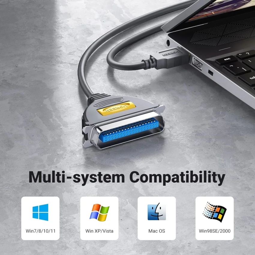 Dây USB 2.0 sang IEEE1284 Parallel Printer CR124, dài 3M Ugreen (30228) — ảnh 7