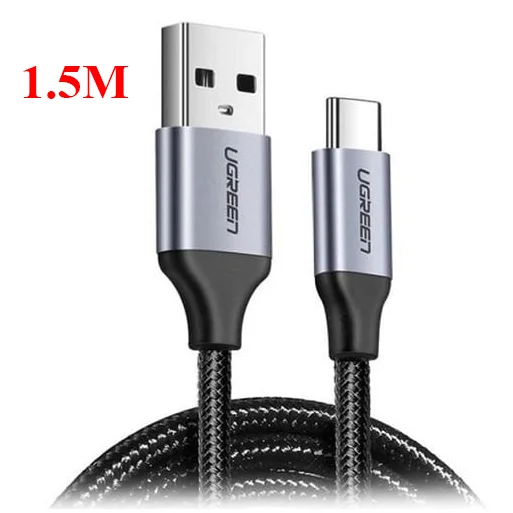 Dây USB Type A sang Type C màu đen dài 1.5M Ugreen 60127 US288