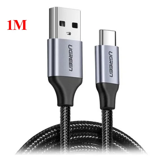 Dây USB Type A sang Type C màu đen dài 1M Ugreen 60126 US288