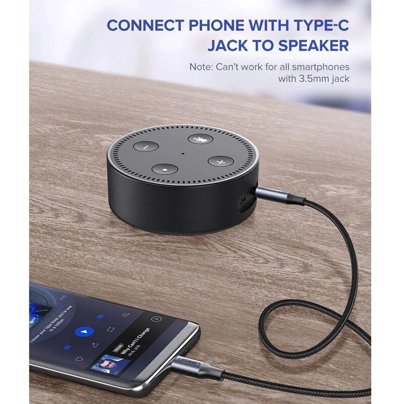 Dây USB Type-C sang AV 3.5mm dài 1M Ugreen (30633)