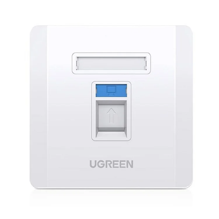 Đế RJ45 âm tường bằng nhựa màu trắng Ugreen (80180) — ảnh 1