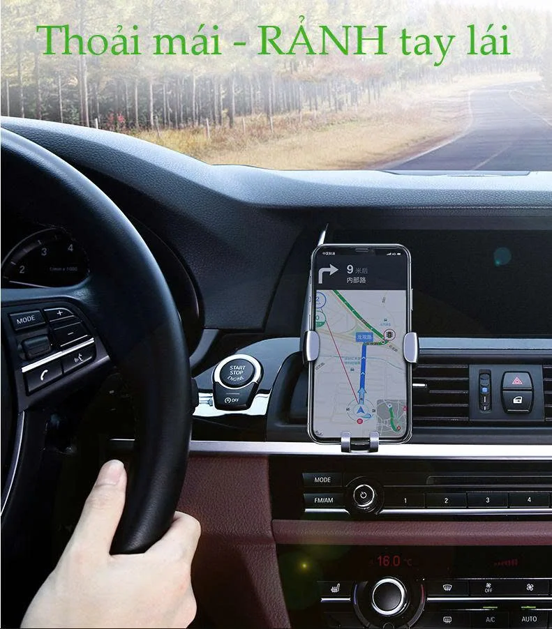 Giá đỡ điện thoại Cắm khe gió điều hòa trên xe hơi kích thước từ 4.7 đến 6.5 inch UGREEN LP130 50564