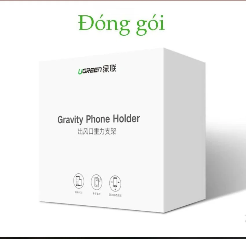 Giá đỡ điện thoại Cắm khe gió điều hòa trên xe hơi kích thước từ 4.7 đến 6.5 inch UGREEN LP130 50564
