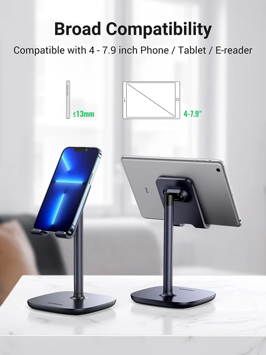 Giá đỡ điện thoại để bàn UGREEN LP177 60343 chân hợp kim màu trắng — ảnh 2