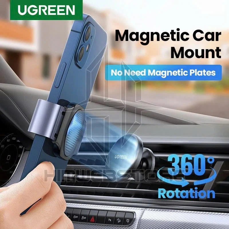 Giá đỡ điện thoại nam châm UGREEN 20600 – Xoay góc 360 độ – Kích thước 4.7-7inch — ảnh 3