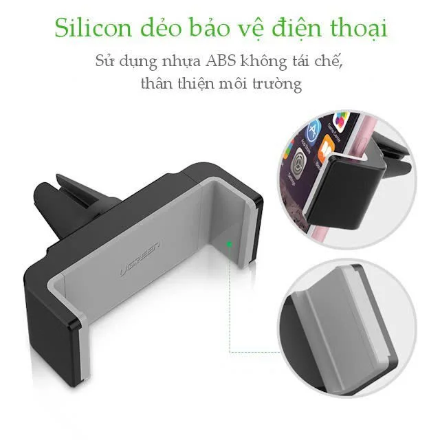 Giá đỡ điện thoại ô tô UGREEN 30283 Kẹp khe gió điều hòa