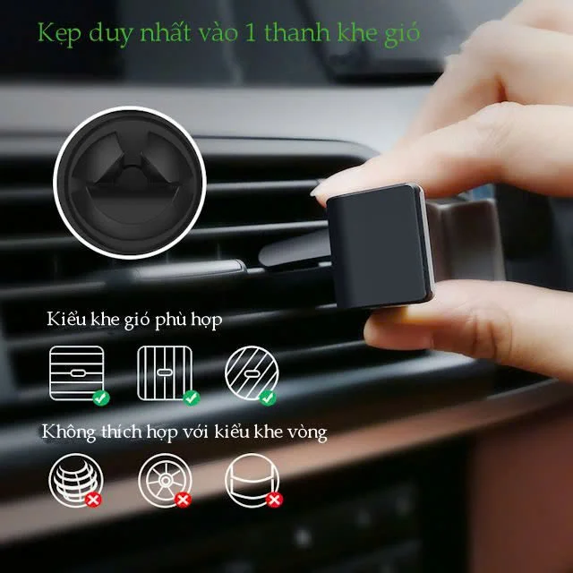 Giá đỡ điện thoại ô tô UGREEN 30283 Kẹp khe gió điều hòa
