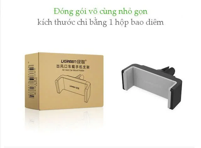 Giá đỡ điện thoại ô tô UGREEN 30283 Kẹp khe gió điều hòa