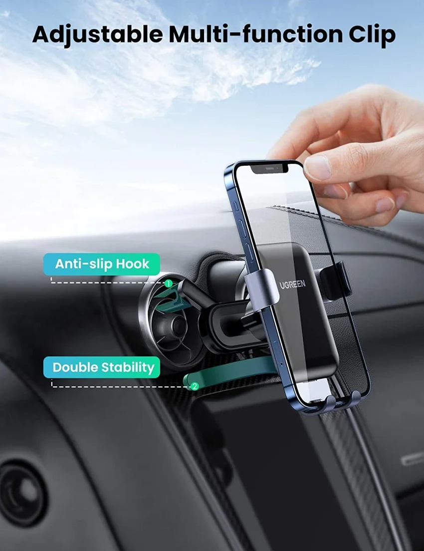 Giá đỡ điện thoại trên ô tô Cài khe gió điều hòa, xoay góc 360 độ UGREEN 30401