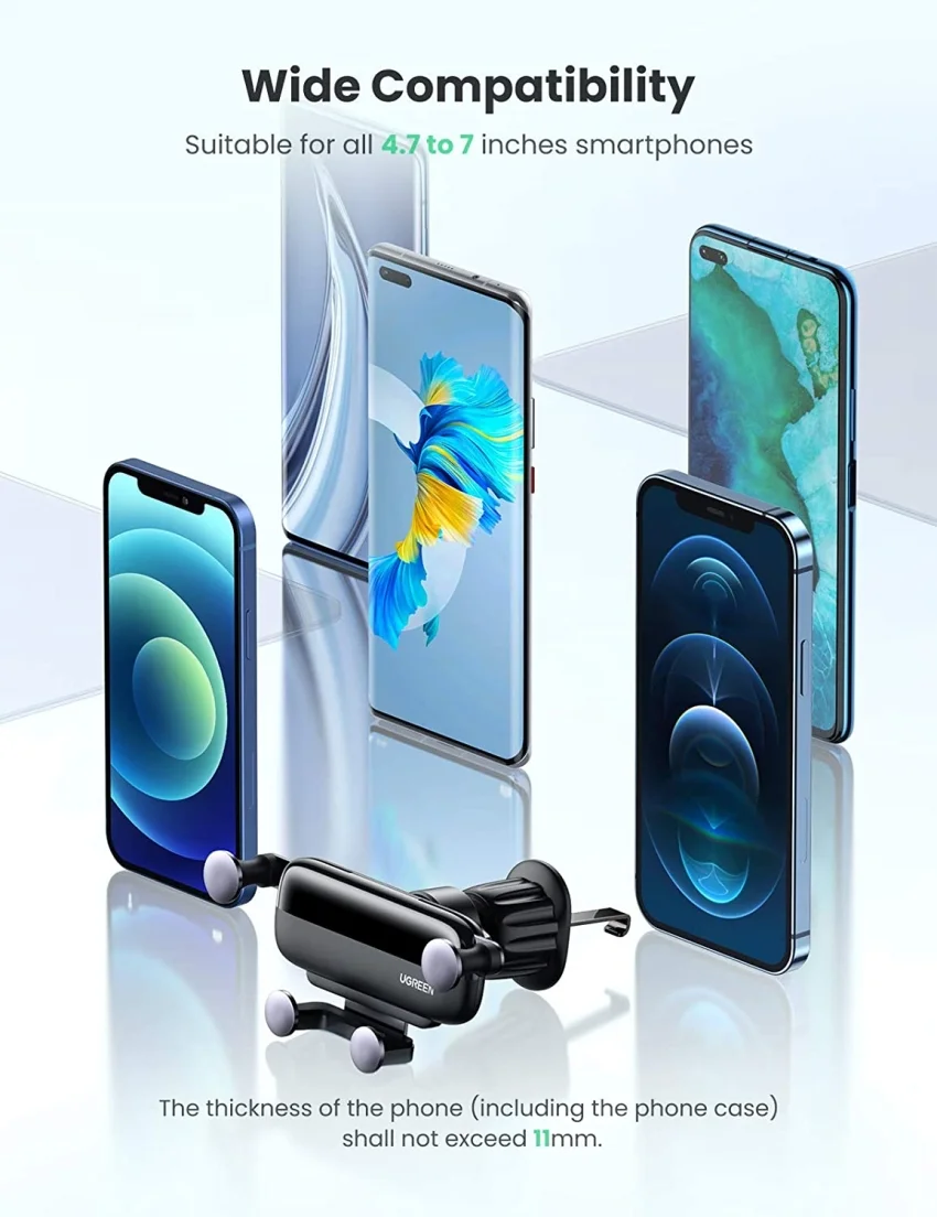 Giá đỡ điện thoại trên ô tô – Góc xoay 360 độ UGREEN 10996