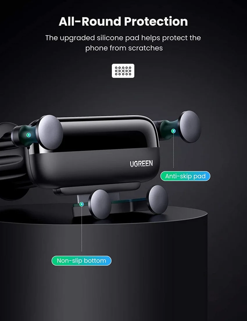 Giá đỡ điện thoại trên ô tô – Góc xoay 360 độ UGREEN 10996