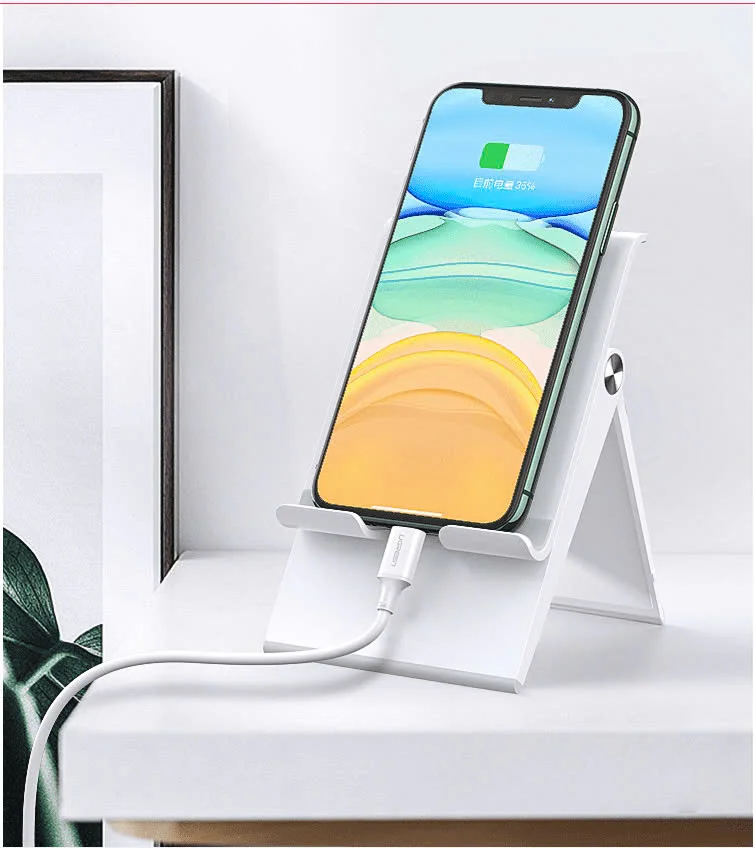 Giá đỡ điện thoại UGREEN LP247 – Thiết kế dạng trượt điều chỉnh độ cao 80903 đen