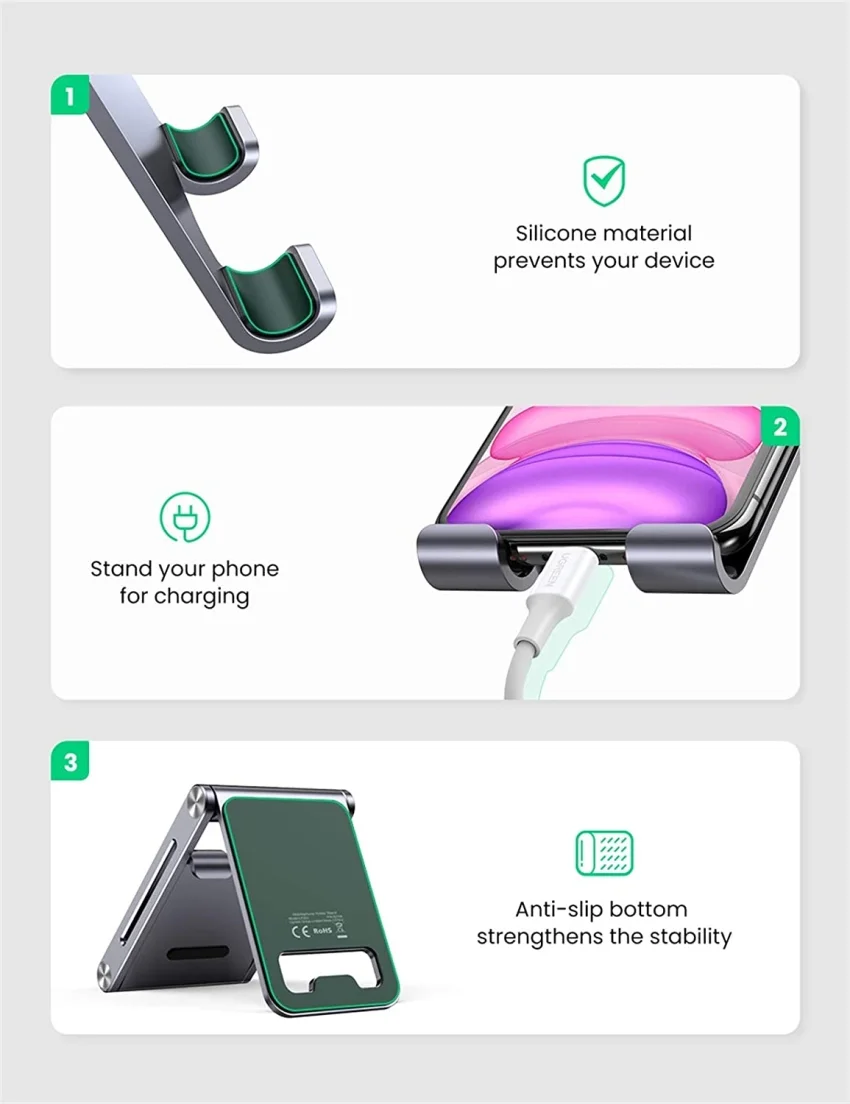 Giá đỡ điện thoại UGREEN LP263 50324 kim loại — ảnh 5