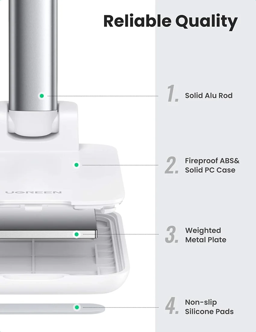 Giá đỡ điện thoại UGREEN LP373 gấp gọn, mặt đệm silicon chống trầy xước — ảnh 2