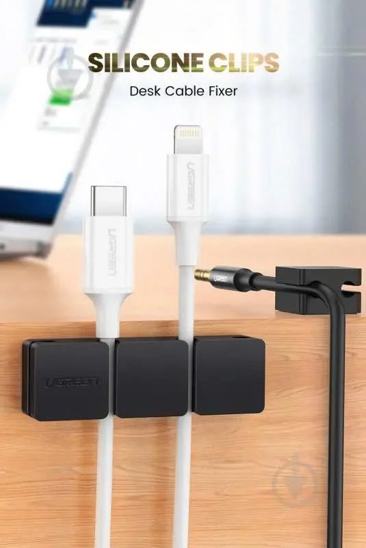Giá đỡ kẹp dây sạc điện thoại dây âm thanh dây cáp mạng 4 khe cài và 7 khe cài UGREEN LP208