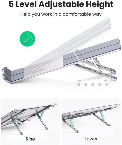 Giá đỡ laptop để bàn chất liệu thép, màu ghi Ugreen (20642)