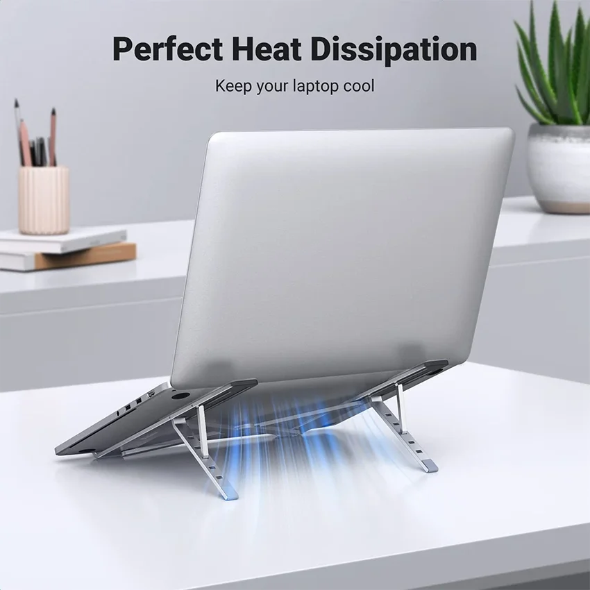 Giá đỡ máy tính bảng để bàn chất liệu thép có thể gấp gọn, màu bạc Ugreen (40289)