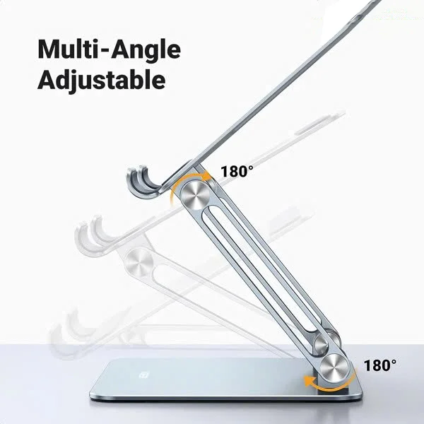Giá đỡ máy tính bảng để bàn chất liệu thép có thể gấp gọn, màu ghi Ugreen (90396) — ảnh 3