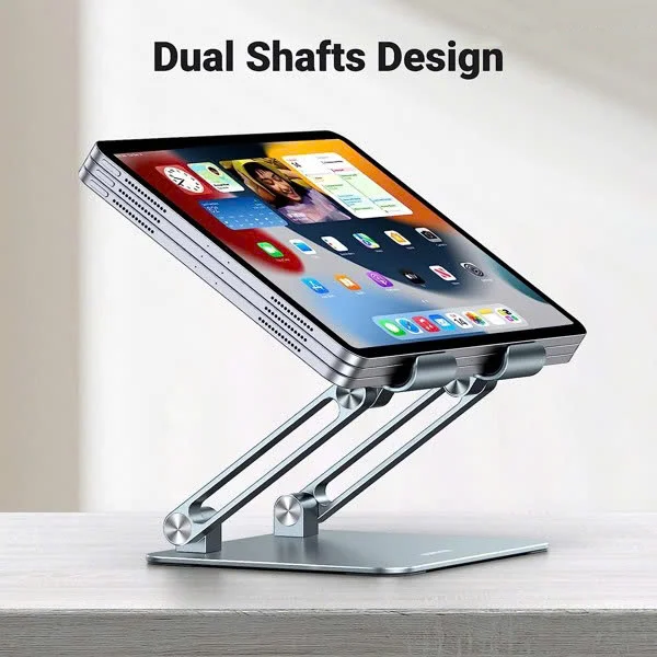 Giá đỡ máy tính bảng để bàn chất liệu thép có thể gấp gọn, màu ghi Ugreen (90396)