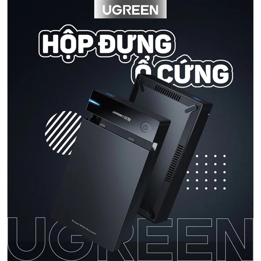 HDD BOX 3,5 SATA USB 3.0 Hỗ Trợ HDD 10TB UGREEN (50422)