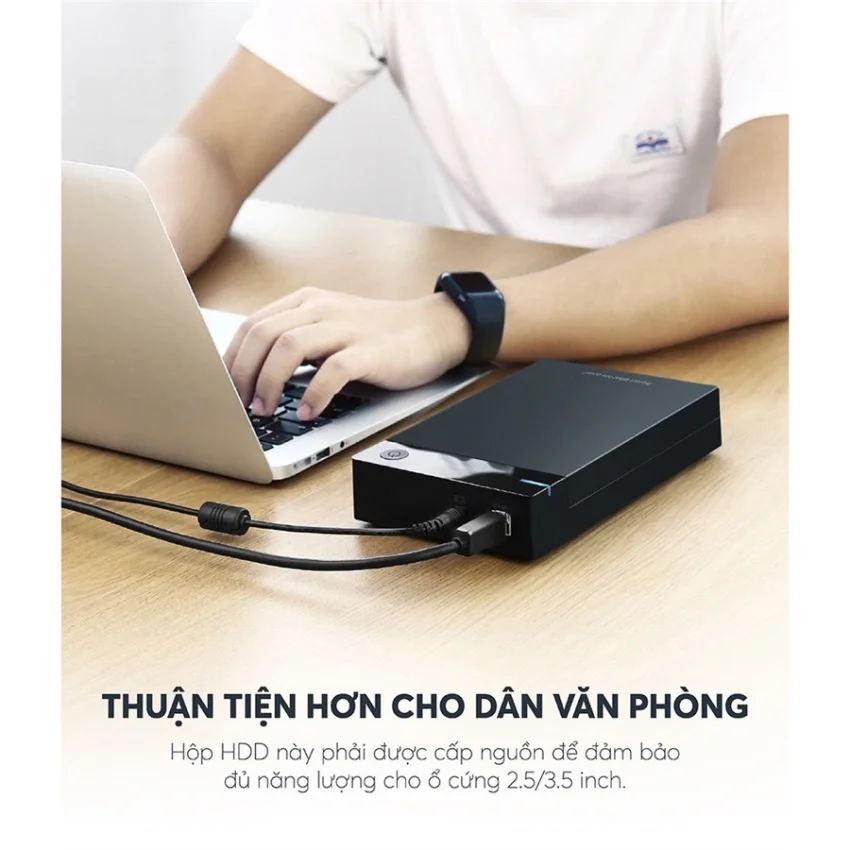 HDD BOX 3,5 SATA USB 3.0 Hỗ Trợ HDD 10TB UGREEN (50422)