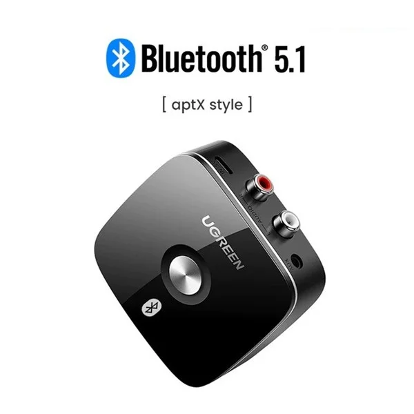 hiết bị nhận Bluetooth, màu đen hỗ trợ APTX đầu ra 3.5mm và hoa sen Ugreen (40759)