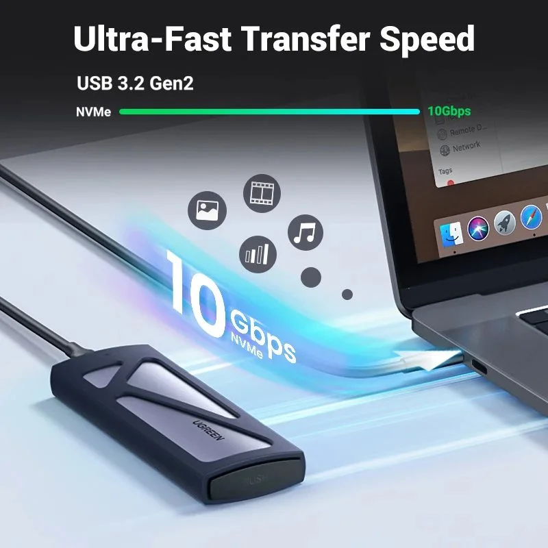 Hộp đựng ổ cứng NVMe UGREEN 15512 max 2TB tốc độ 10Gbps — ảnh 5