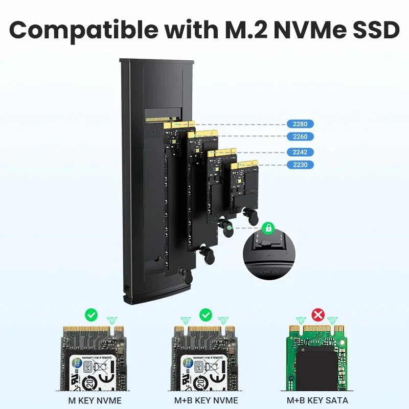 Hộp đựng ổ cứng NVMe UGREEN 15512 max 2TB tốc độ 10Gbps — ảnh 8
