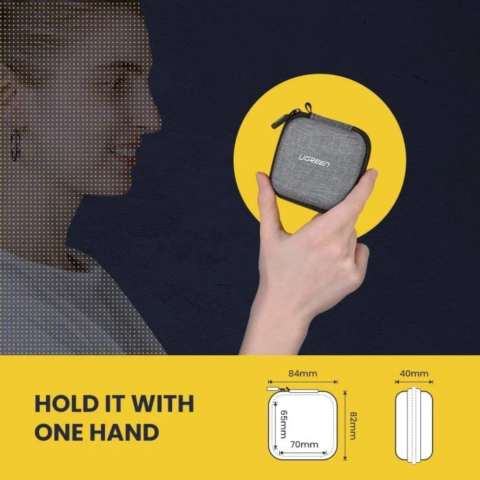 Hộp nhựa đựng tai nghe AirPods màu đen Ugreen (70576)