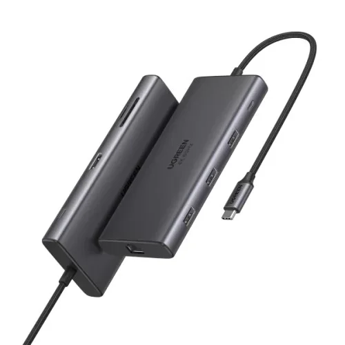 Hub Type C Ugreen 15532 2*USB A3.0 + 1USBA+ 1USB- C+HDMI+RJ45 Gigabit+SD/TF+PD