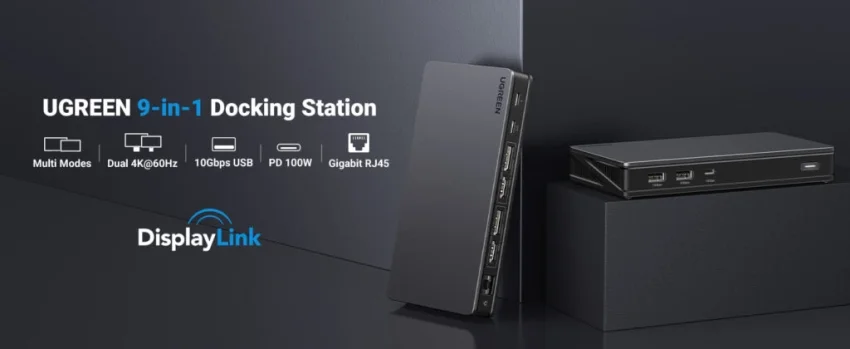 Hub USB-C Đa Năng UGREEN 90912 Hỗ Trợ 4K@60Hz và USB 3.1 2xUSB-A 3.2, USB-C 3.2, 2xHDMI, 2xDP, RJ45 Gigabit,PD — ảnh 7