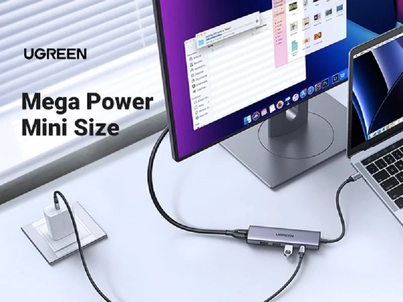Hub USB-C Ugreen 15597 sạc nhanh 100W, HDMI 4K@60Hz 3 cổng USB-A 3.0, HDM, USB-C — ảnh 5