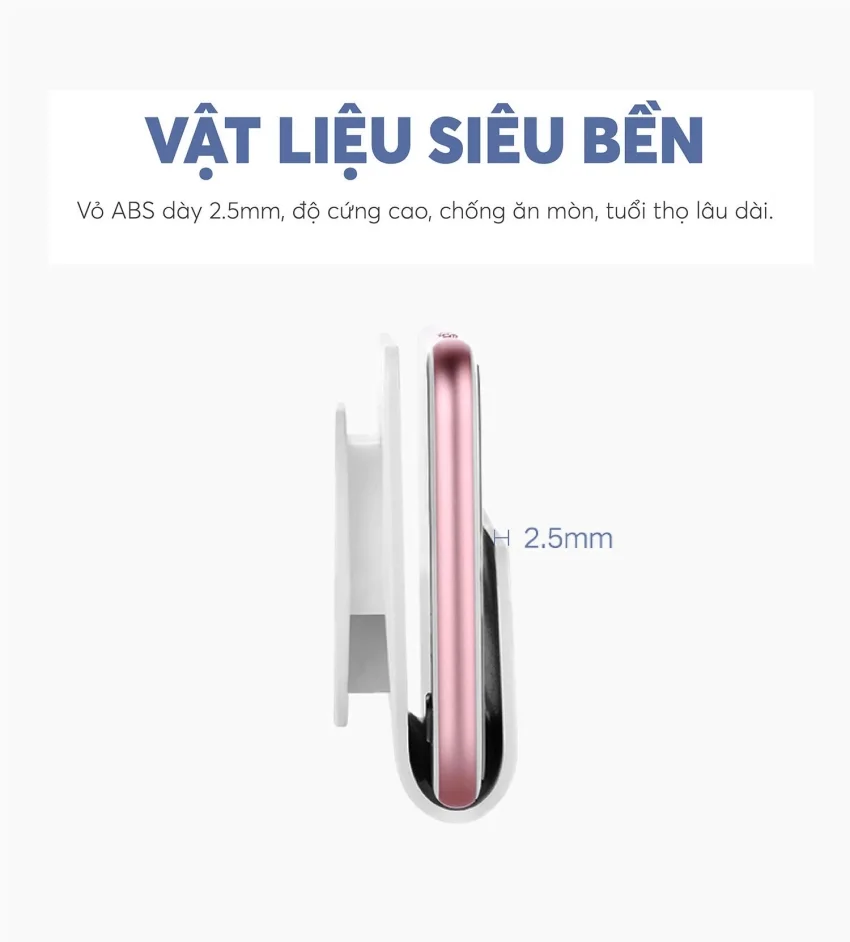 Khay đựng điện thoại treo tường không cần khoan UGREEN LP108 30394 rộng 12cm nhựa ABS — ảnh 2
