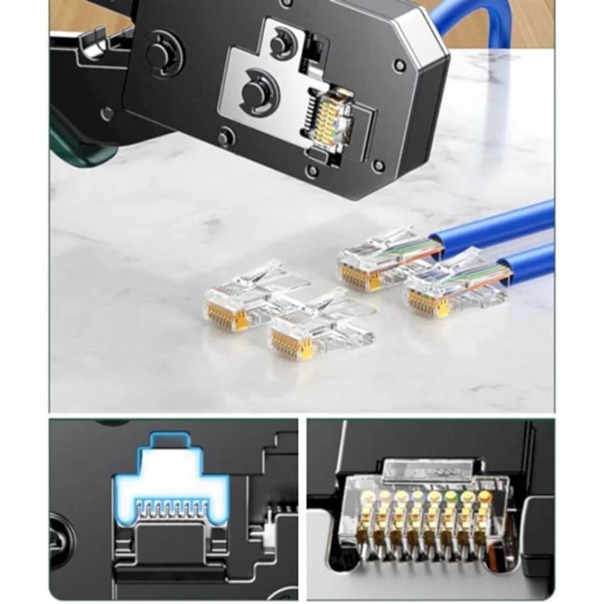 Kìm bấm dây mạng chuẩn RJ45/RJ11 màu đen Ugreen (70683)