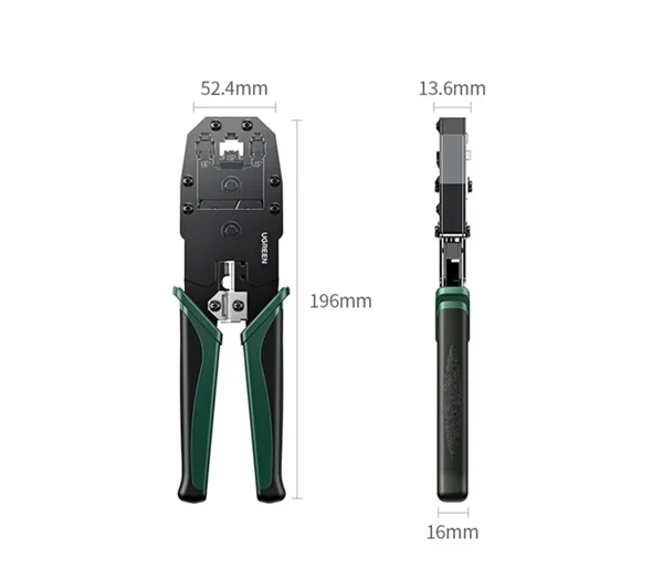 Kìm bấm dây mạng chuẩn RJ45/RJ11 màu xanh đen, bằng thép Ugreen 35971