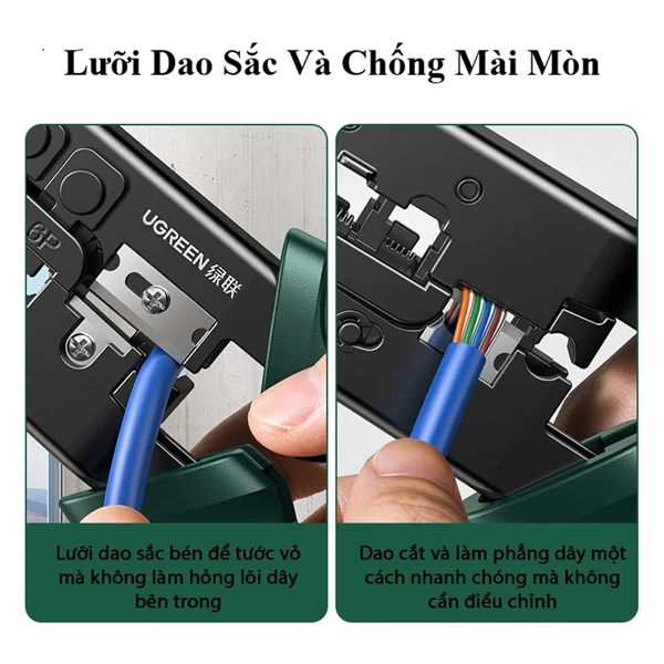 Kìm bấm dây mạng chuẩn RJ45/RJ11 Ugreen (10952) — ảnh 3