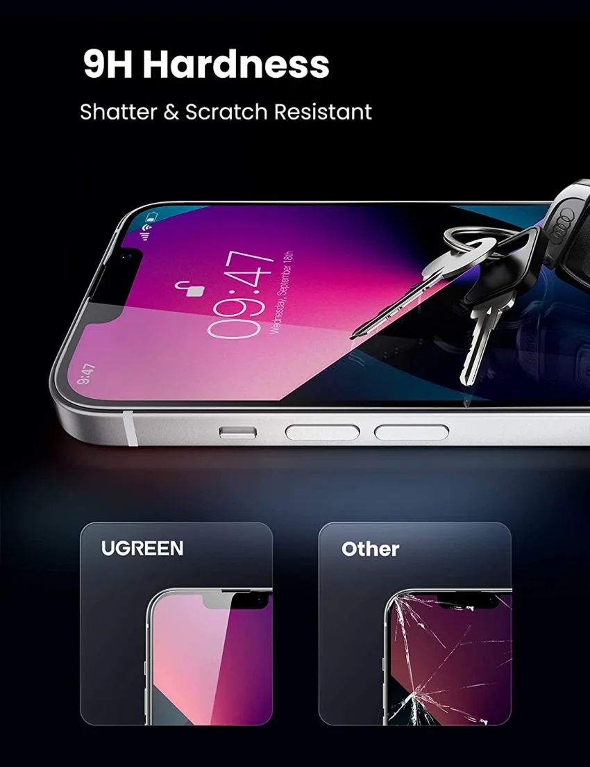 Kính cường lực – Dành cho iPhone 13 mini 1 miếng, chống nhìn trộm UGREEN SP205 80989 — ảnh 4